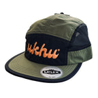 Ukhu Olive, Black and Orange branded active cap.