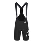 UKHU Womens Q365 Cycling Bib Shorts Front - Black