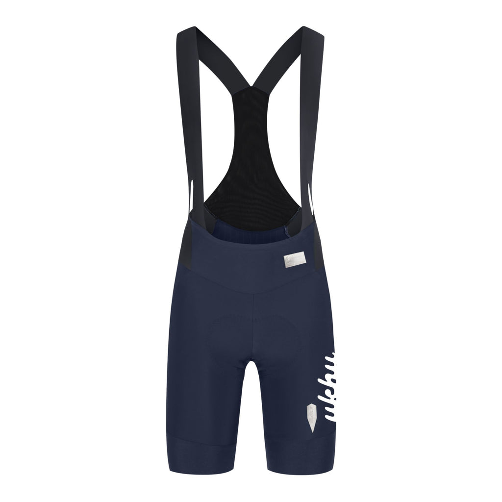 UKHU Womens Q365 Cycling Bib Shorts Front - Nautica Blue